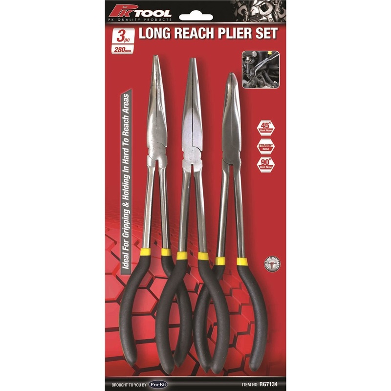 PKTool Long Handle Plier Set 3 Piece – 280Mm 11 – RG7134