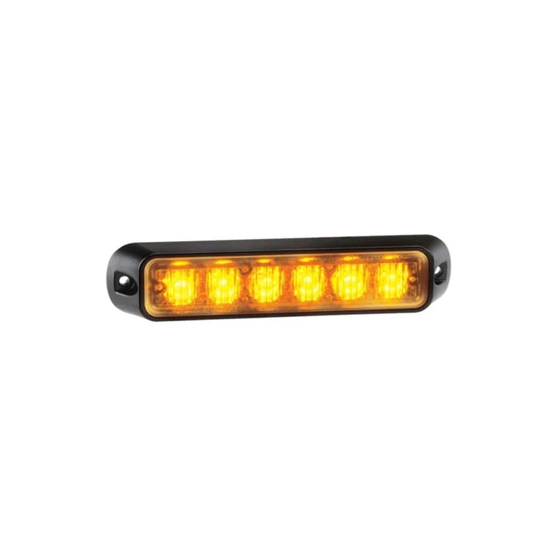 Narva 85206A Low Profile High Power 6x1W LED Warning Light (Amber)
