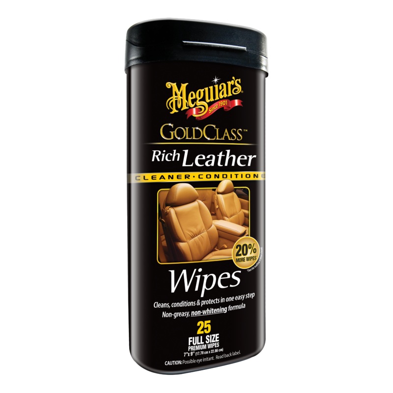 Meguiar’s G10900 Gold Class Rich Leather Wipes