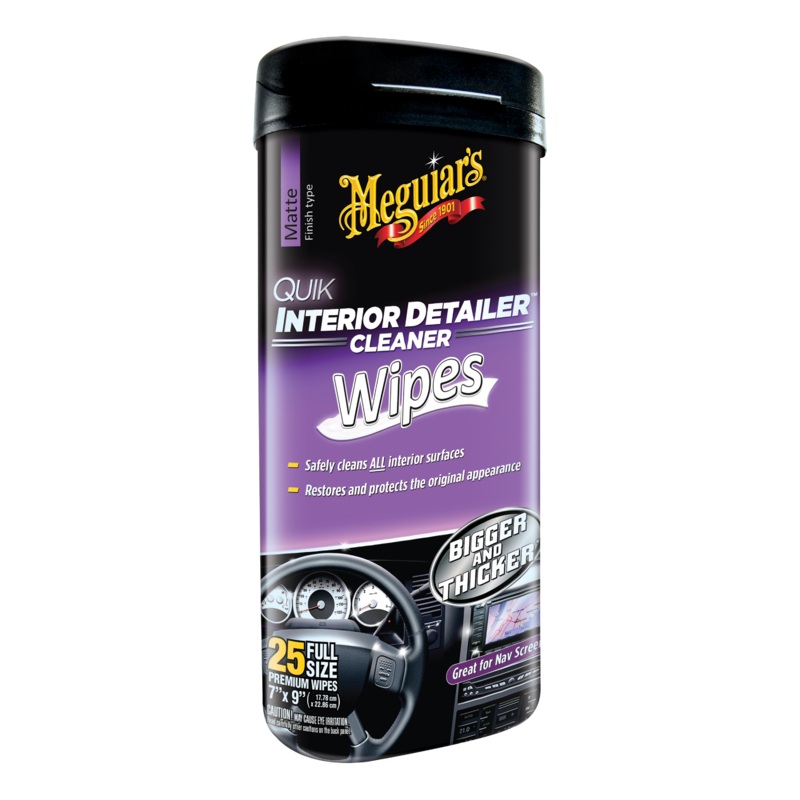 Meguiar’s G13600 Quik Interior Detailer Wipes