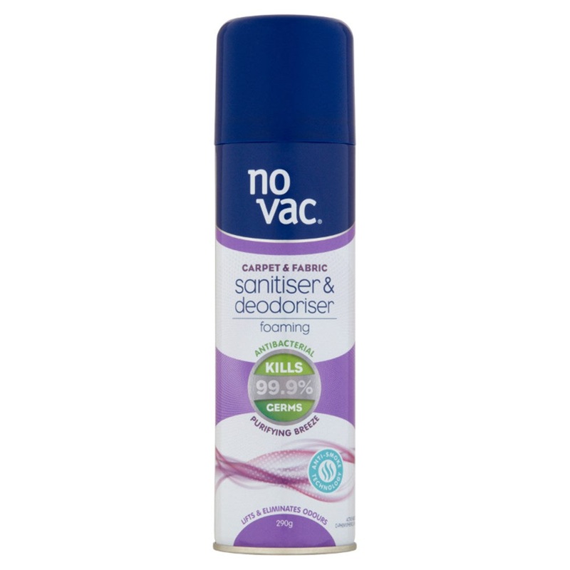 No Vac FoamingSanitiserandDeodoriser- Purifying Breeze and Anti-Smoke -290g – 31151 (Pickup Only)