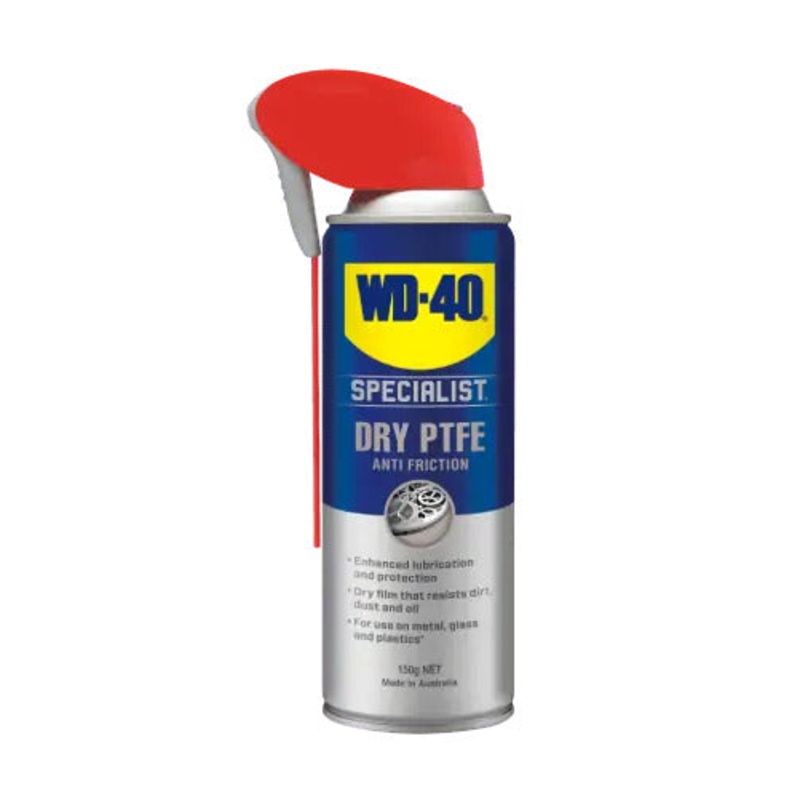 WD-40 Specialist Anti-Friction Dry PTFE Lubricant with Smart Straw, 150g – 21005 (Pickup Only)
