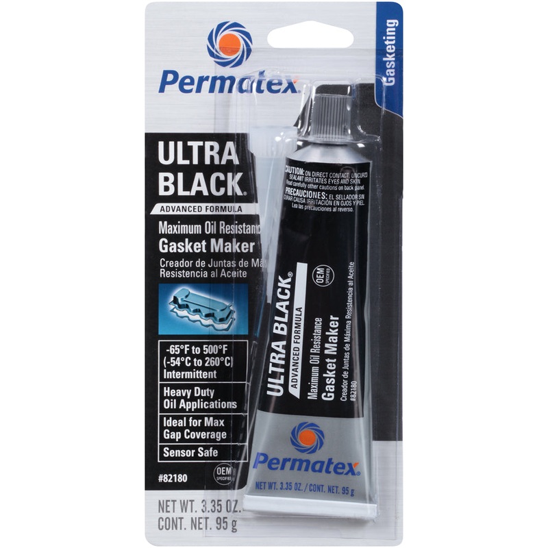 Permatex Ultra Black Maximum Oil Resistance RTV Silicone Gasket Maker 95g – 82180