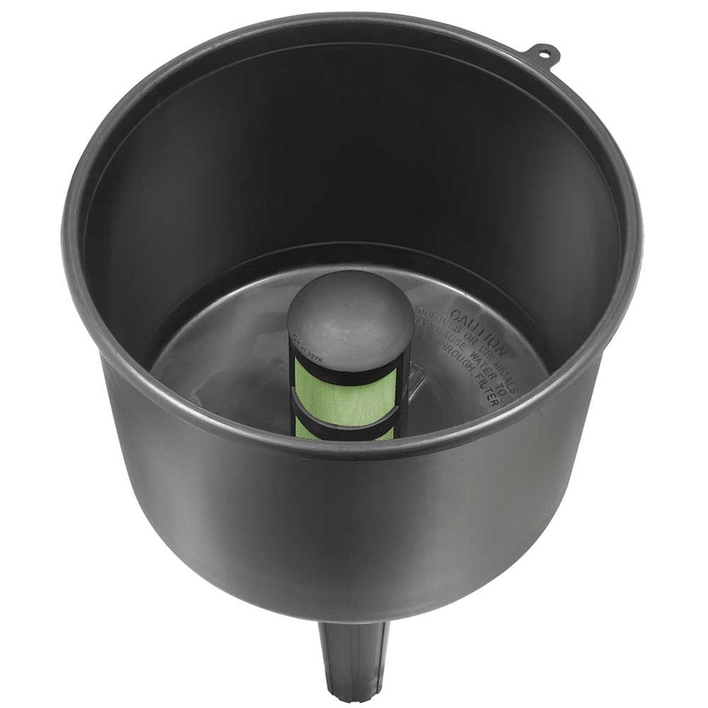 Pro Quip FloTool Mr Funnel Black Conductive Fuel Filter Funnel (19LPM) – F8C