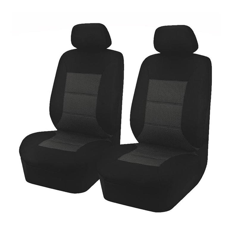 MyCar Universal Front Seat Covers Size 30/35 – Black Premium – PMA3504