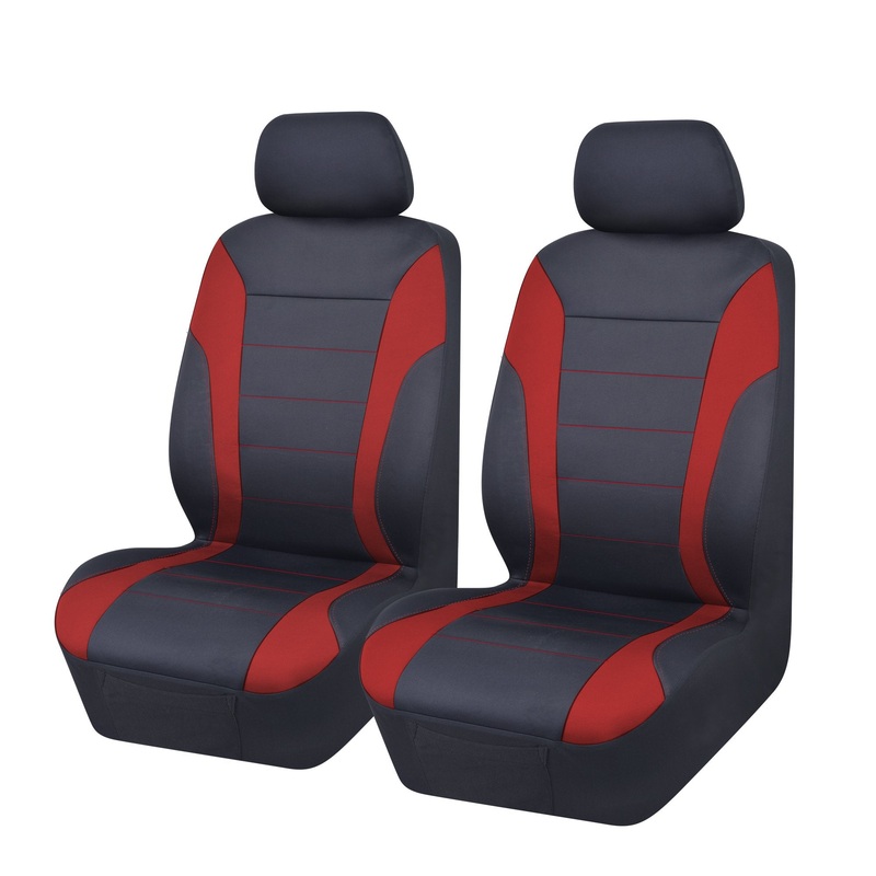 MyCar Universal Ultra Light Neoprene Front Seat Covers Size 30/35 – Blue/Red – NEOA3505
