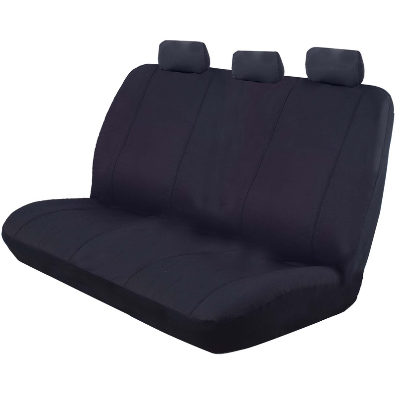 Ilana Car Seat Covers Outback Canvas Size 06H Universal Rear Black – OUT06HBLK