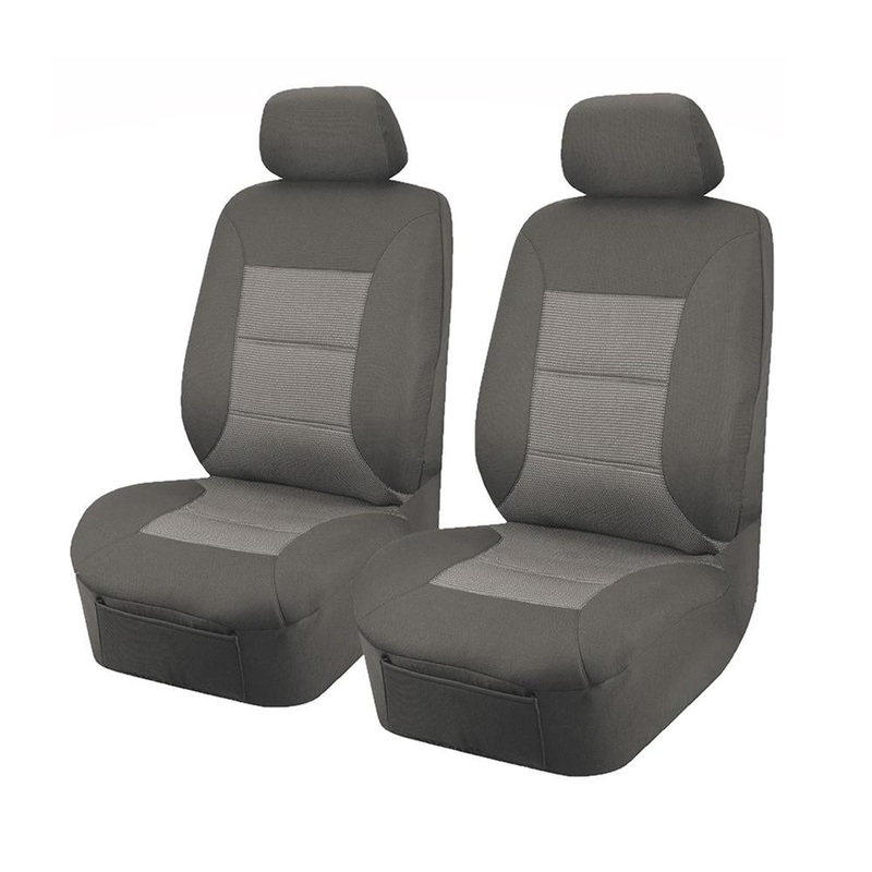 MyCar Universal Front Seat Covers Size 30/35 – Grey Premium – PMA3507