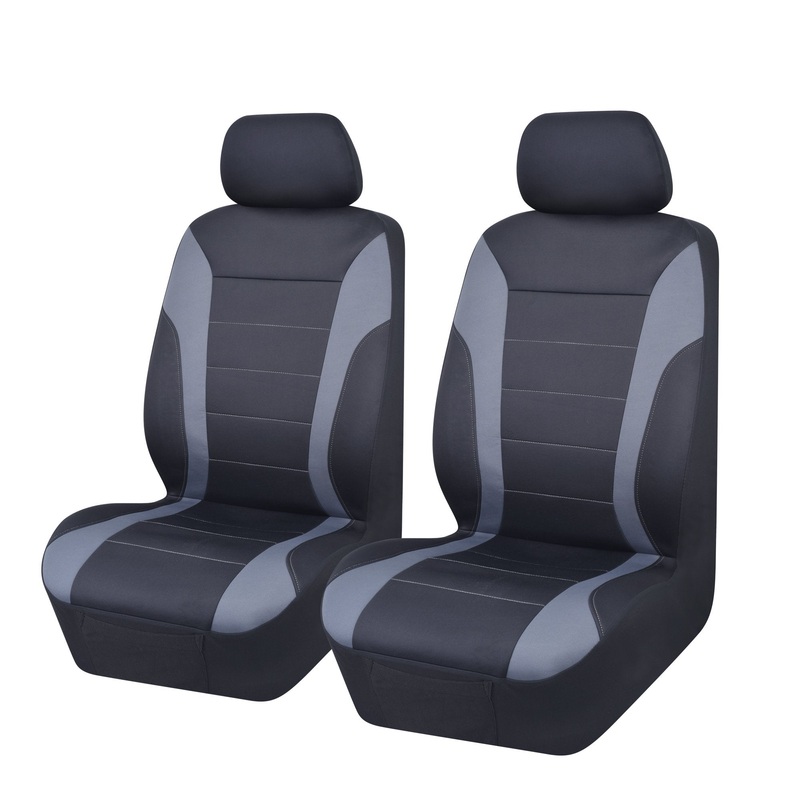 MyCar Universal Ultra Light Neoprene Front Seat Covers Size 30/35 – Blue/Grey – NEOA3507