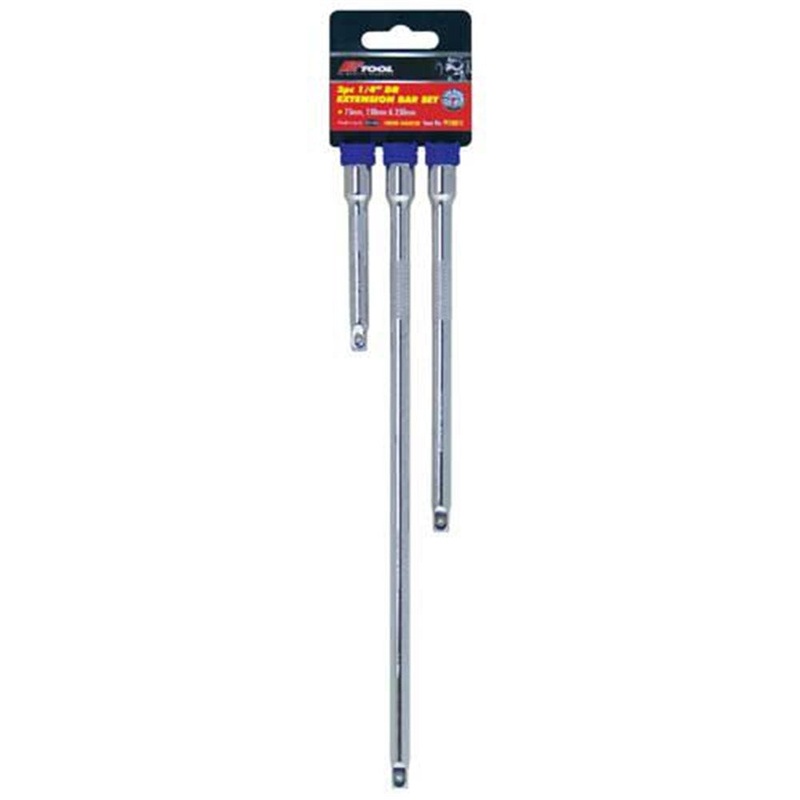 PKTool Socket Extension Bar Set – 3 Piece 1/4 Drive – PT10812