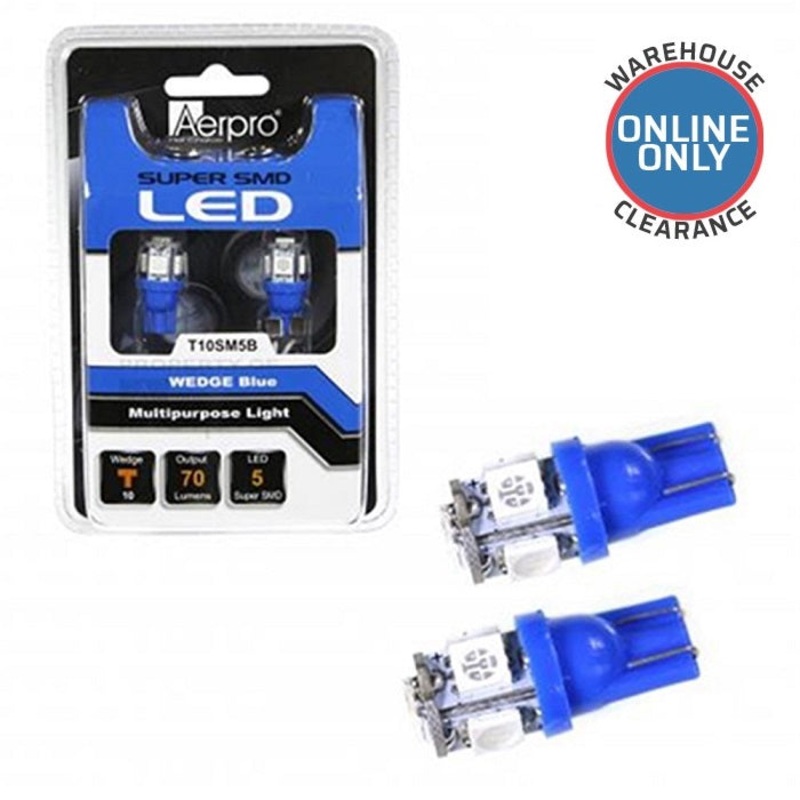 T10SM5B Aerpro 5 X 5X5MM SMD BLUE (ONLINE ONLY SALE) (Delivery Only)