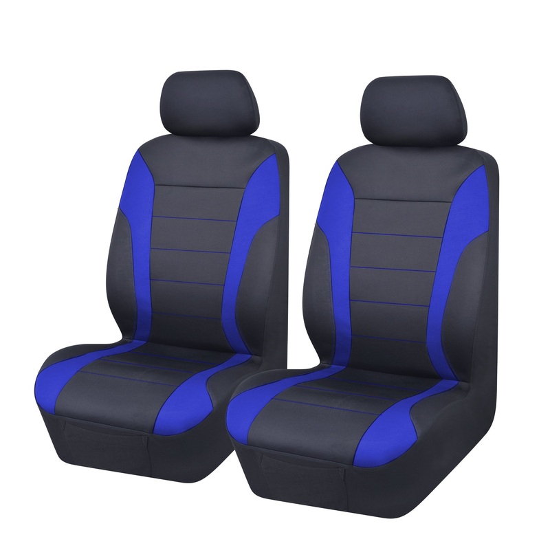 MyCar Universal Ultra Light Neoprene Front Seat Covers Size 30/35 – Blue/Black – NEOA3503