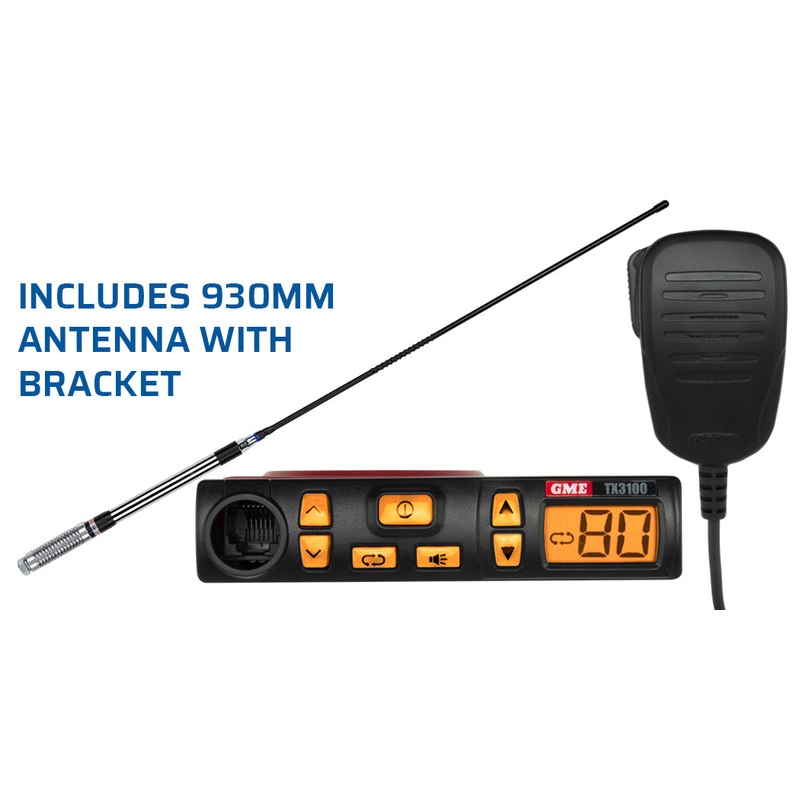 GME TX3100VP 5 Watt Super Compact UHF CB Radio Starter Kit