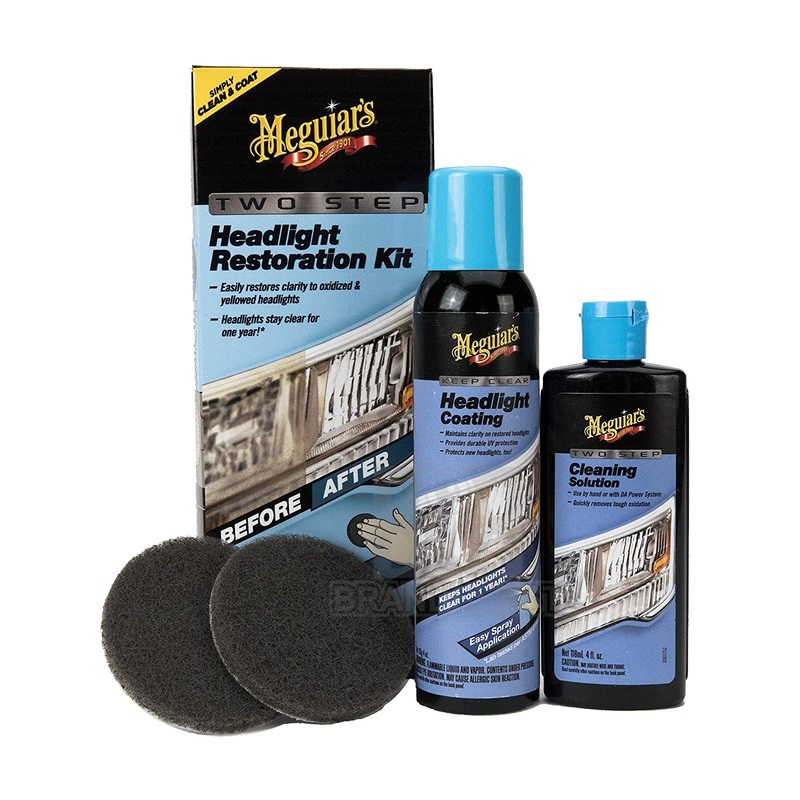 MEGUIAR’S G2970 TWO-STEP HEADLIGHT RESTORATION RESTORER KIT (Pick up Only)