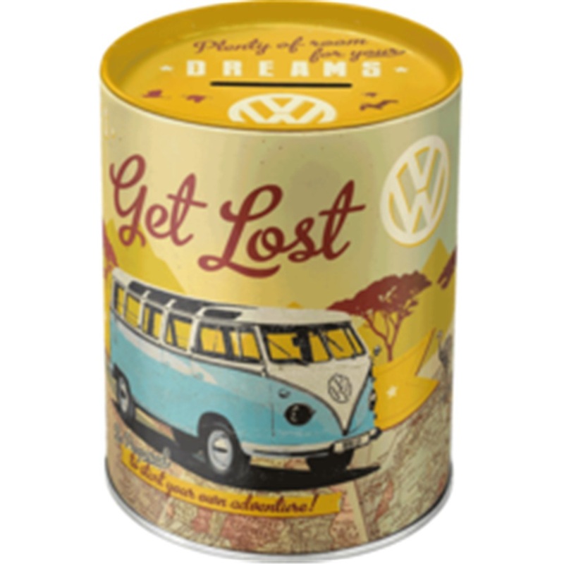 Nostalgic Art Money Box VW Kombi Let’s Get Lost – 5131003