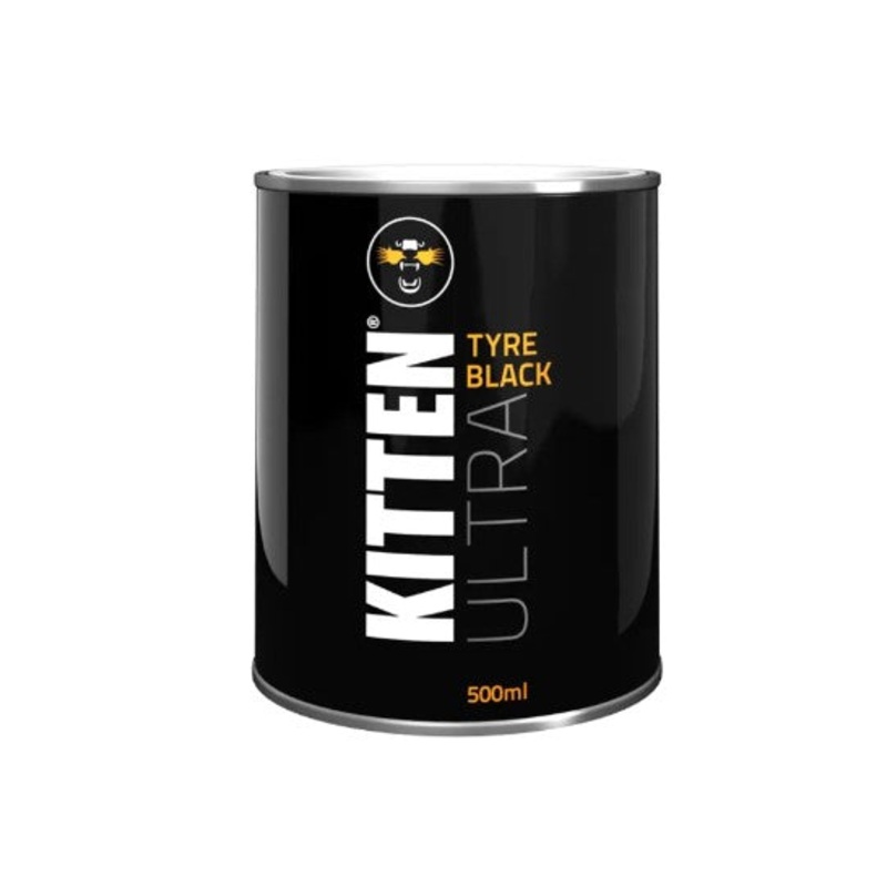 Kitten Ultra Brush On Tyre Black – 500mL – 19123