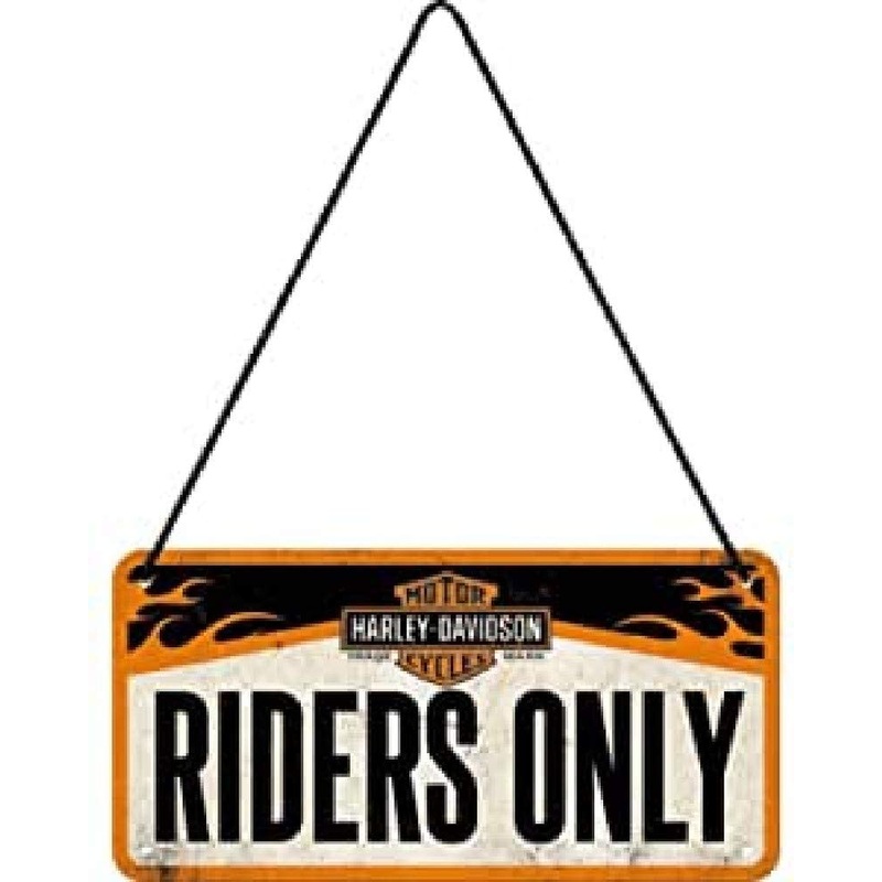 Nostalgic Art Hanging Sign 10X20Cm Harley-Davidson Riders Only 28003 – 5128003