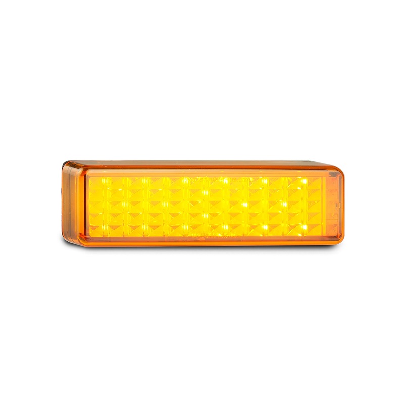 LED Autolamps 175A/2 Front Indicator Lamp, Amber lens, Black Base