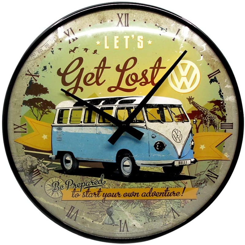 Nostalgic Art Wall Clock Vw Kombi Get Lost 51058 – 5151058