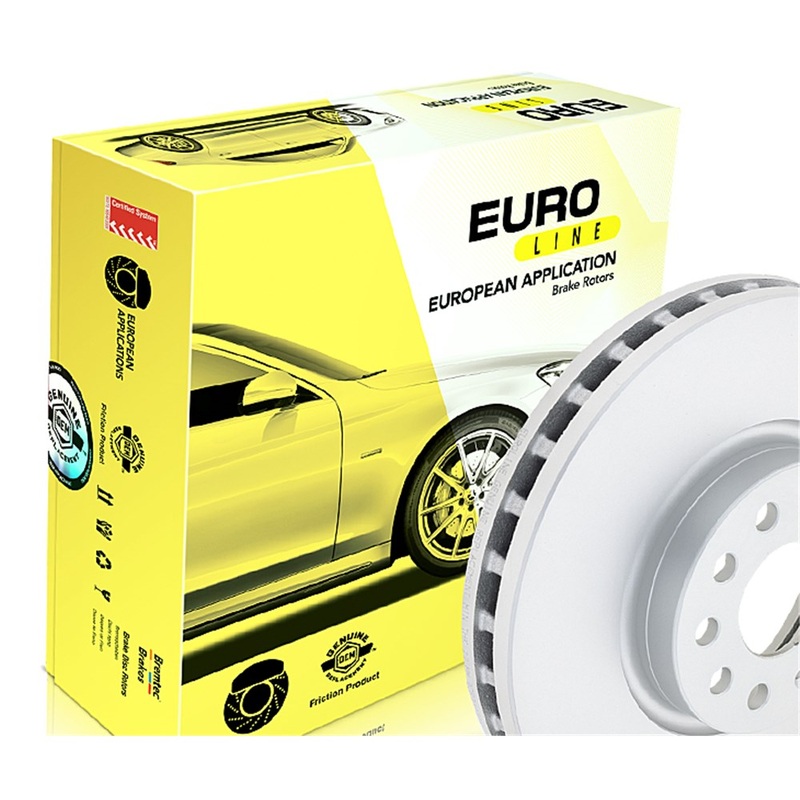 Bremtec Euro-Line GeoZinc Coated Brake Disc Rotor (Single) – BDR10190EL