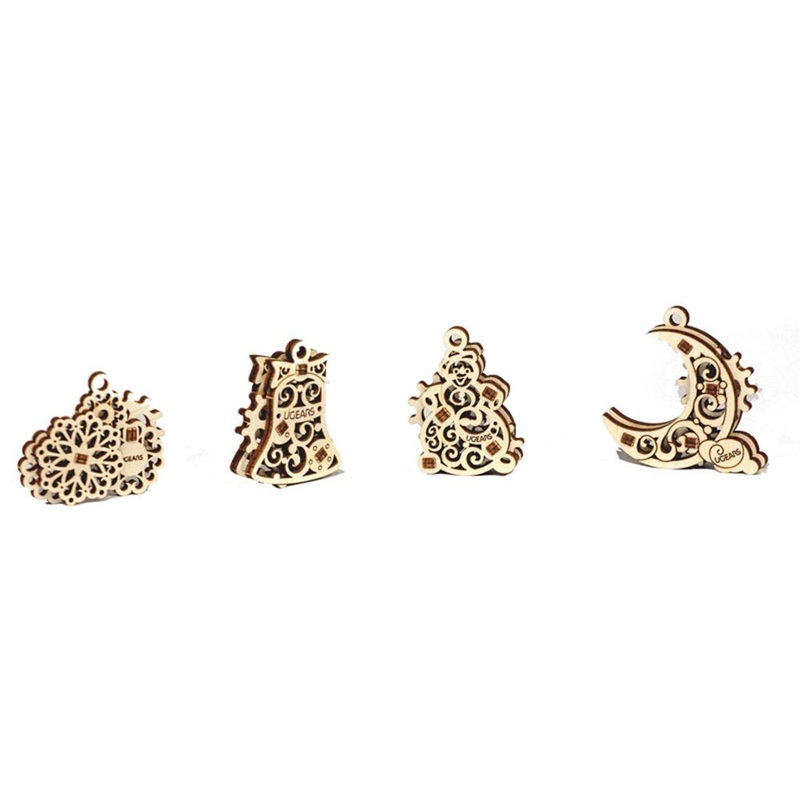 UGEARS U-Fidget Gearsmas Wooden Model Set – 70042