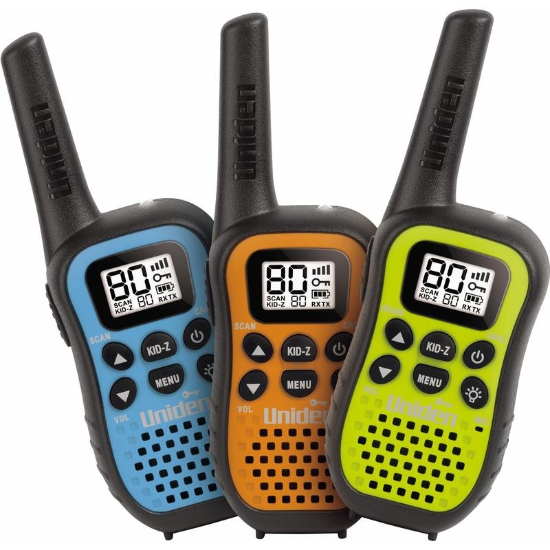 Uniden UH45-3 Compact UHF Handheld Radios with Kid Zone – 3 pack