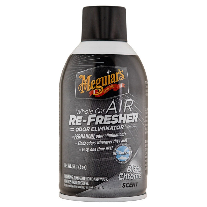 Meguiar’s G181302 Air Re-Fresher Black Chrome Scent (Pickup Only)