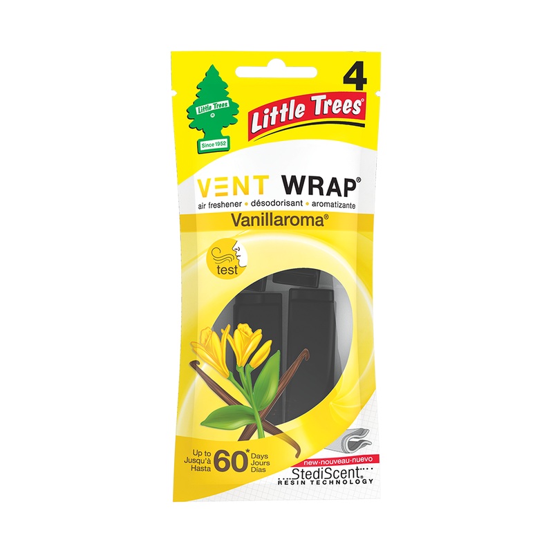Little Trees Air Freshener Vent Wrap 4 Pk – Vanillaroma 52732