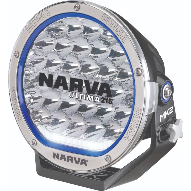 Narva 71740S Ultima 215 Mk2 Single LED Driving Light – Satin Stainless Steel Finish
