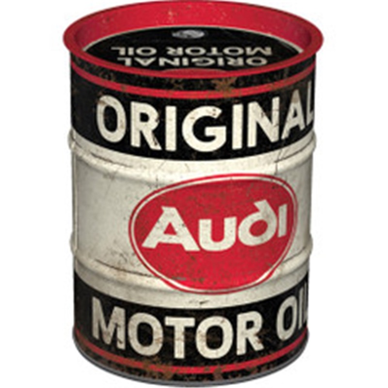 Nostalgic Art Oil-Barrel Money Box Audi Original Motor Oil – 5131511