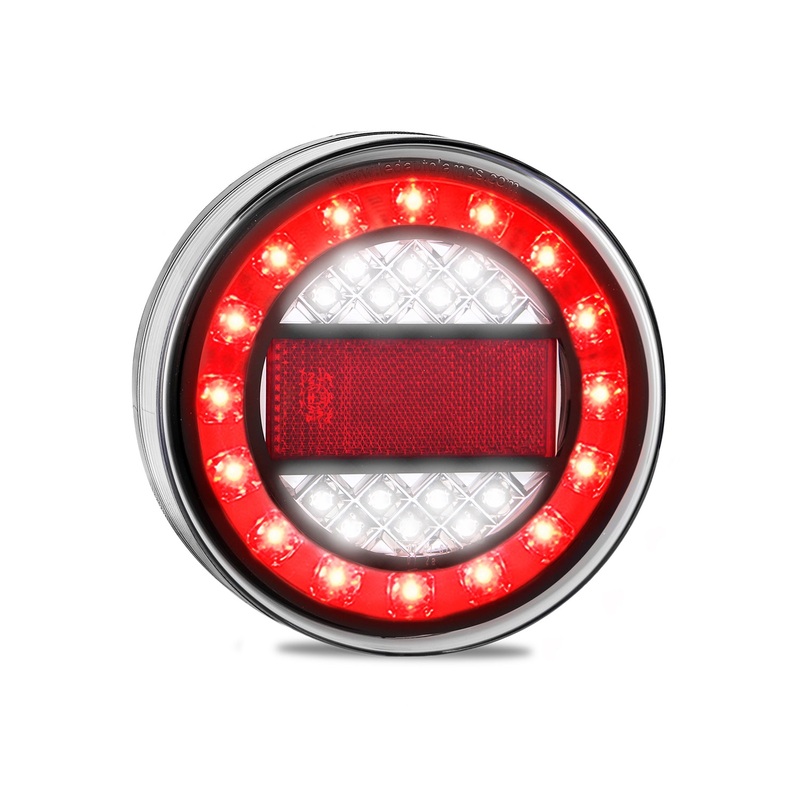 LED Autolamps MAXILAMPC1RXRE Maxilamp Single Round Rear Combination LED Lamp