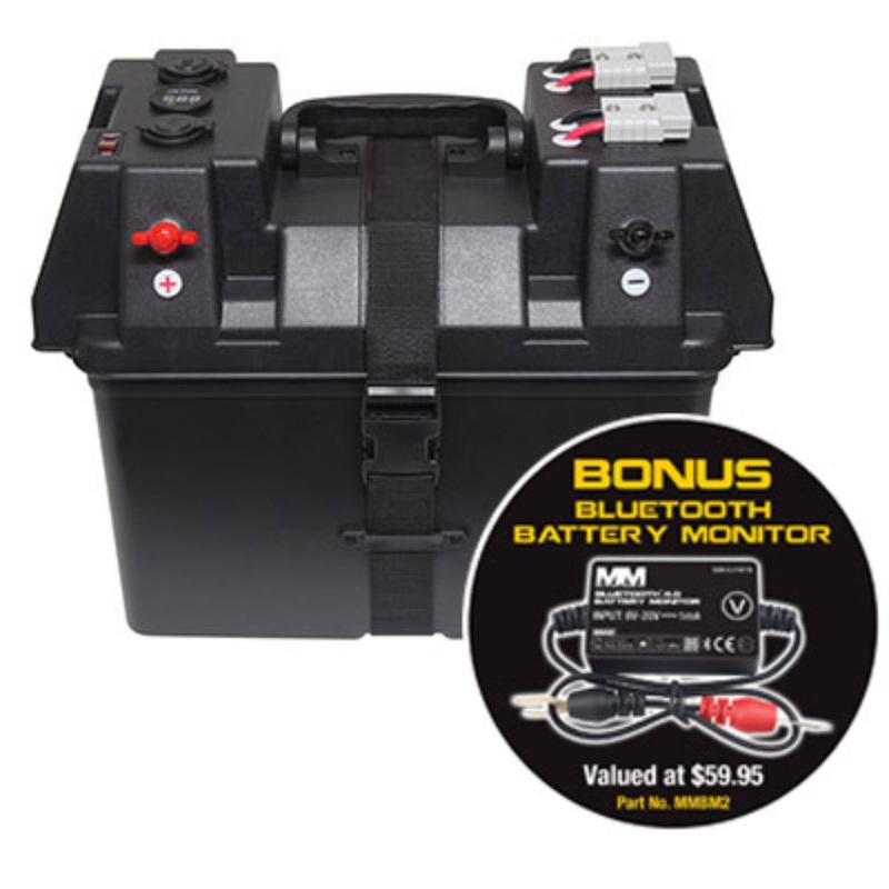 Mean Mother Portable 12V Battery Box and Bluetooth Battery Monitor Bundle – MMPB01