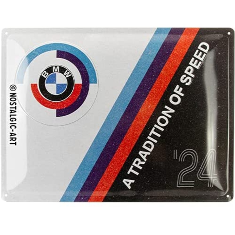 Nostalgic Art 30 x 40cm Metal Sign BMW – A Tradition Of Speed 23312 – 5123312