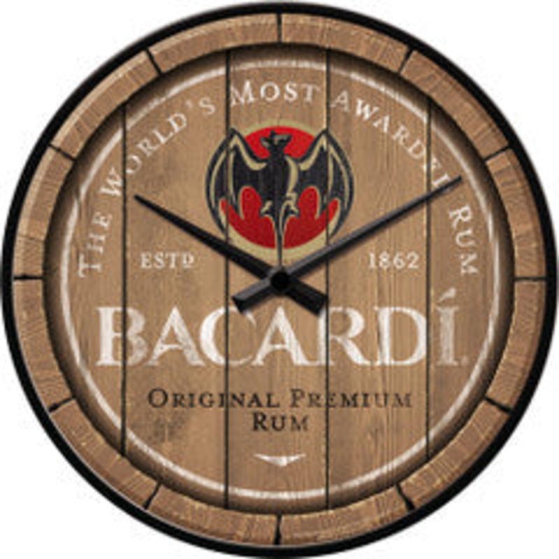 Nostalgic Art Wall Clock Bacardi Barrel 51201 – 5151201