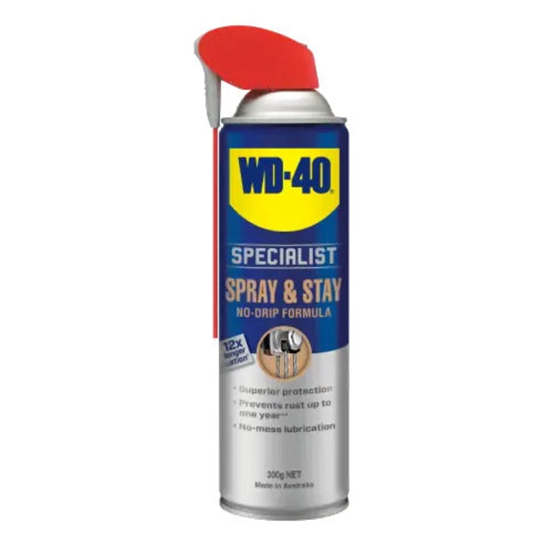 WD-40 Specialist Spray & Stay Gel Lubricant with Smart Straw, 300g – 21027 (Pickup Only)