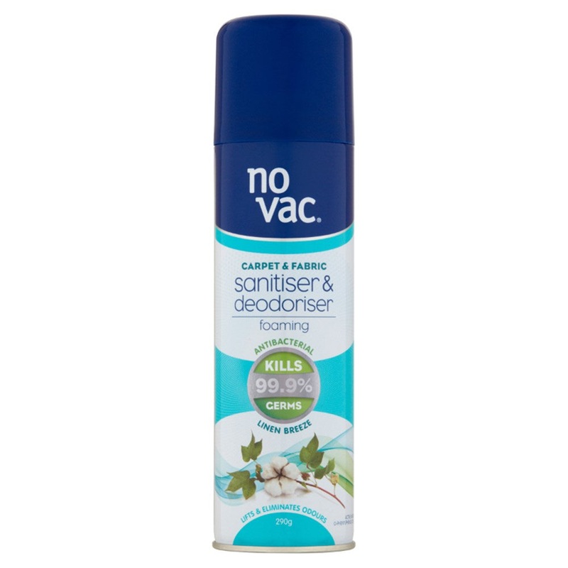 No Vac FoamingSanitiserandDeodoriser- LinenBreeze -290g – 31146 (Pickup Only)