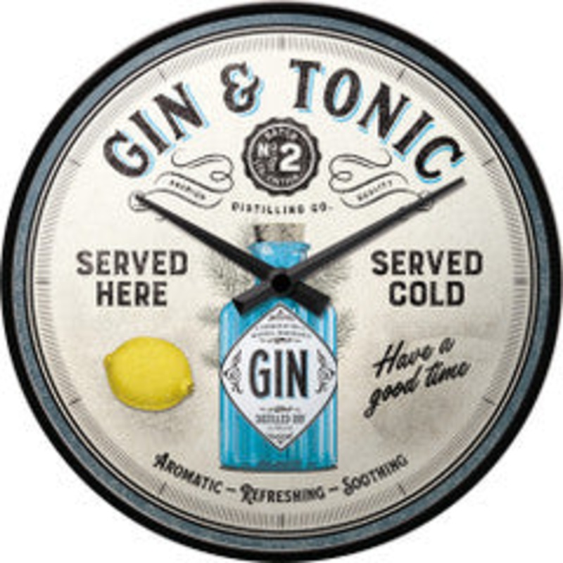 Nostalgic Art Wall Clock Gin & Tonic 51099 – 5151099