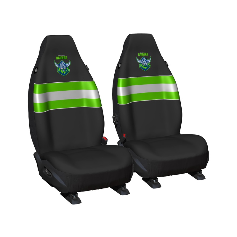 NRL Seat Cover Raiders Universal Size 60 Front Pair – PPNRLRAI6/2