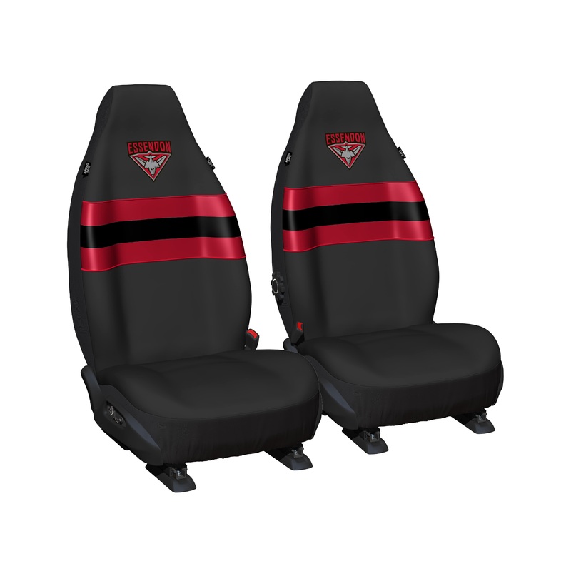 AFL Seat Cover Essendon Universal Size 60 Front Pair – PPAFLESS6/2