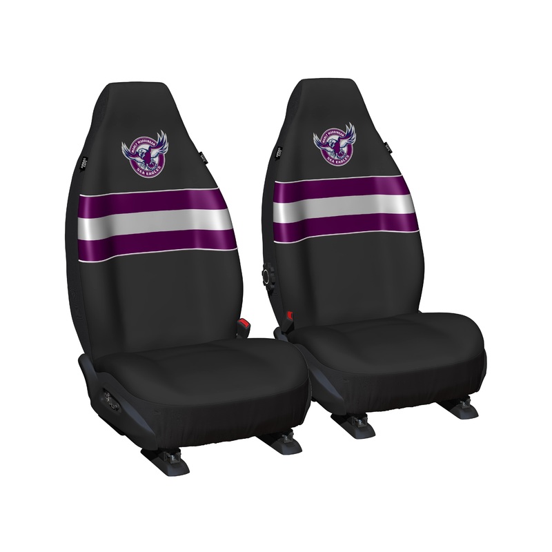 NRL Seat Cover Sea Eagles Universal Size 60 Front Pair – PPNRLSEA6/2