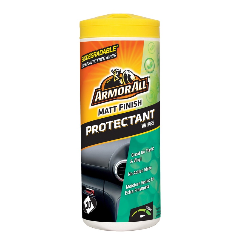 Armor All Matte Finish Biodegradable Protectant Wipes 30 Pack  – AWPTMC-30-1ANZ
