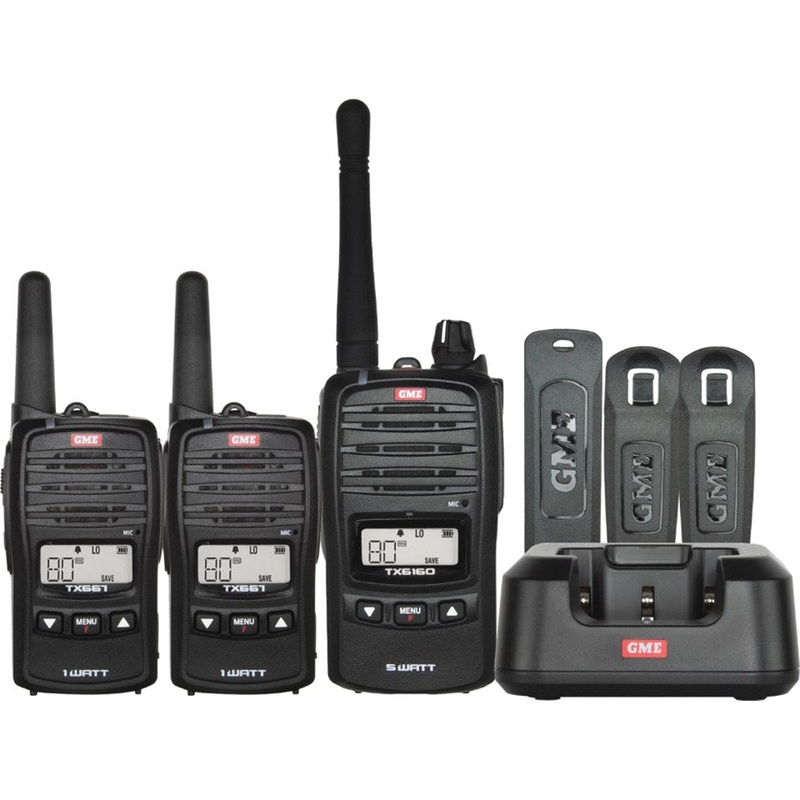 GME 5/1 Watt UHF CB Handheld Radio Family Pack (1x TX6160X, 2x TX667) – TX6160XFP