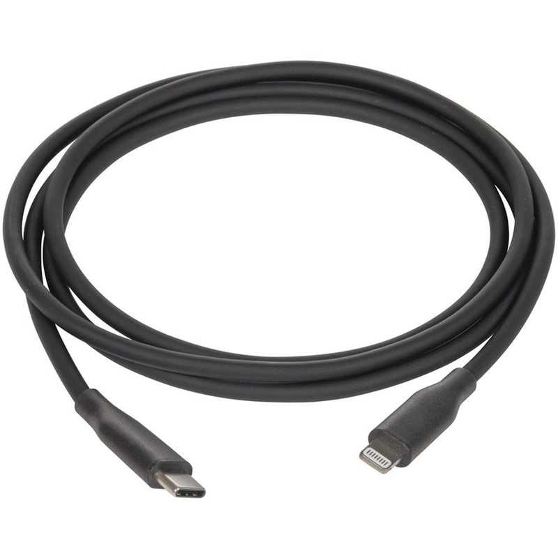 Powertech WC7916 1.2 Metre Silicone USB-C to Lightning(TM) Mfi Charge and Sync Cable – Black