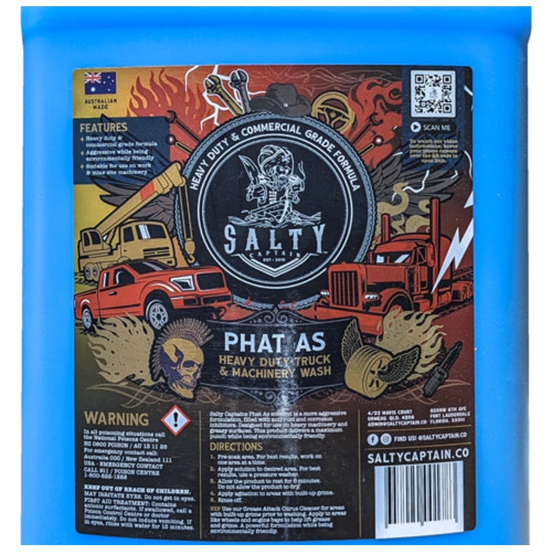 Salty Captain Phat As Truck and Machinery Wash – 20L – DETPHAA20L (Bulky Item, Freight Charges Apply)