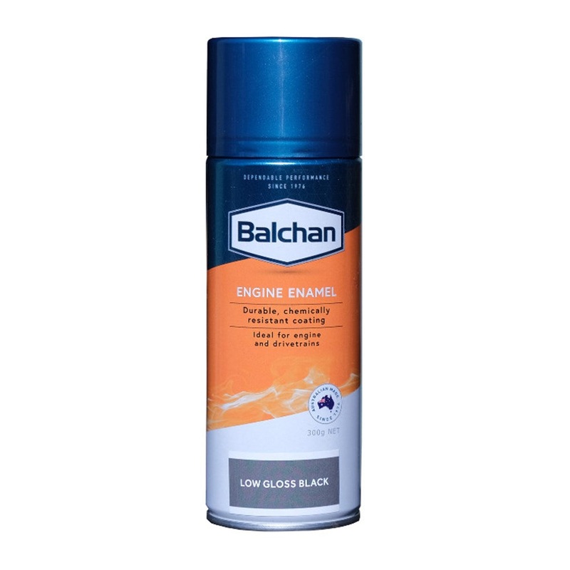Balchan Engine Enamel Paint with Ceramic – Low Gloss Black – BAL102027
