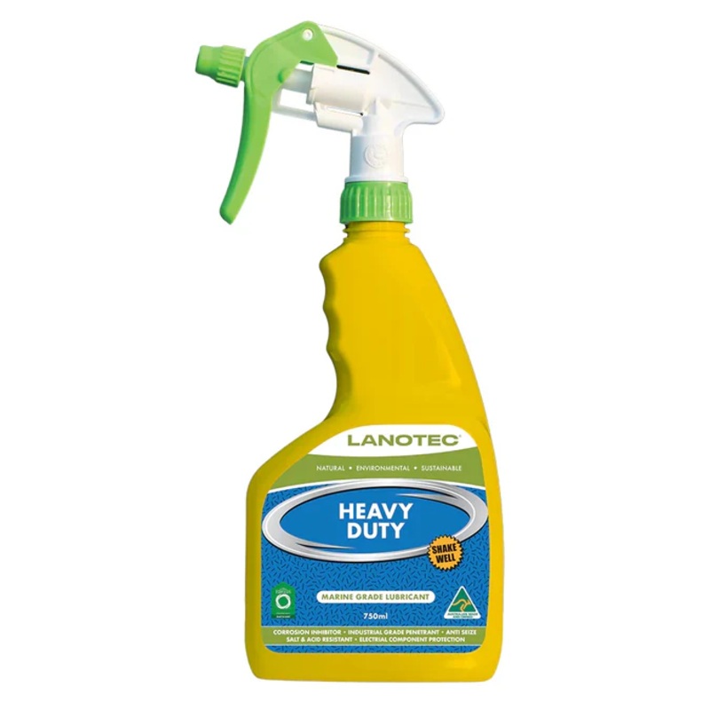 Lanotec Heavy Duty Liquid Lanolin Lubricant and Corrosion Inhibitor – 600mL Trigger Spray – HD-SP-0600