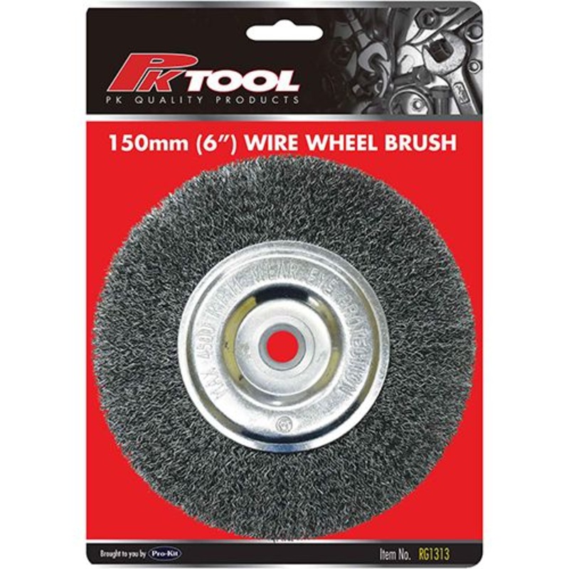 PKTool 150mm Bench Grinder Wire Wheel Brush – RG1313 (Pickup Only)