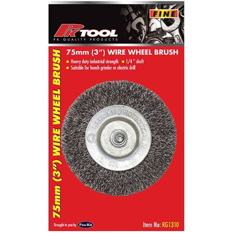 PKTool 75mm Fine Wire Wheel Brush – RG1310 (Pickup Only)