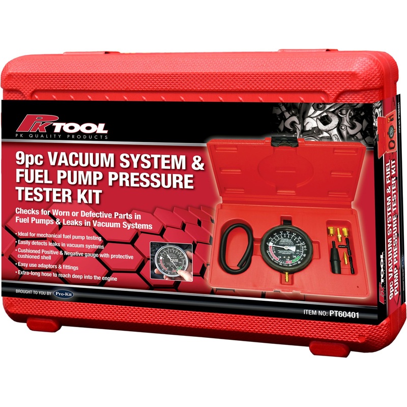 PKTool 8pc Vacuum and Fuel Pump Tester – PT60401 (Pickup Only)