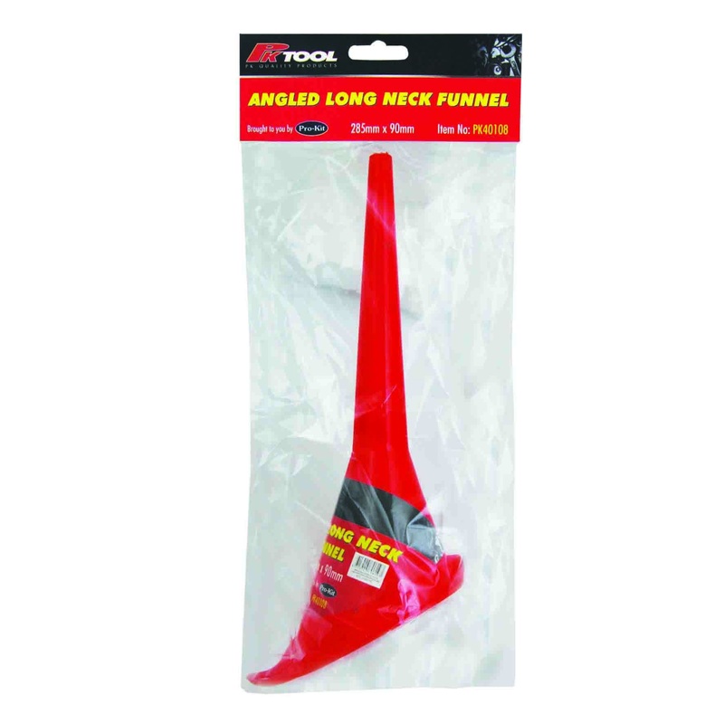 PKTool Angled 100mm Long Neck Funnel – PK40108 (Pickup Only)